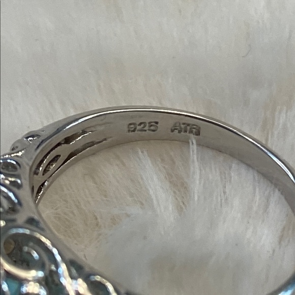 Blue Zircon Ring - Picture 5 of 6